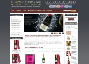 champagne personalised